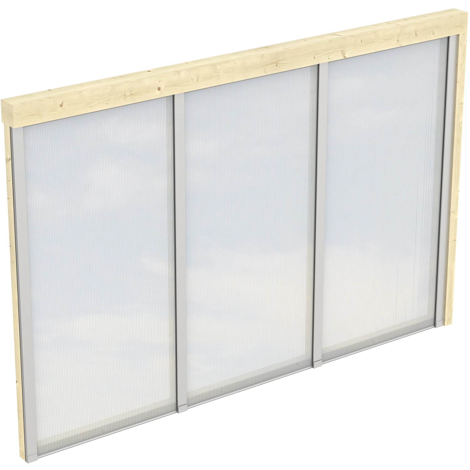 Skan Holz Polycarbonat Seitenwand für Terrassenüberdachung 350/339 cm Tiefe von Skan Holz