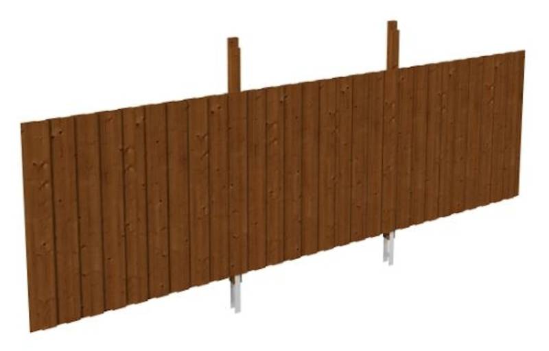 Skan Holz Rückwand für Leimholz Doppel- Leimholz Carports - Deckelschalung-Gr. 1 nussbaum von Skan Holz