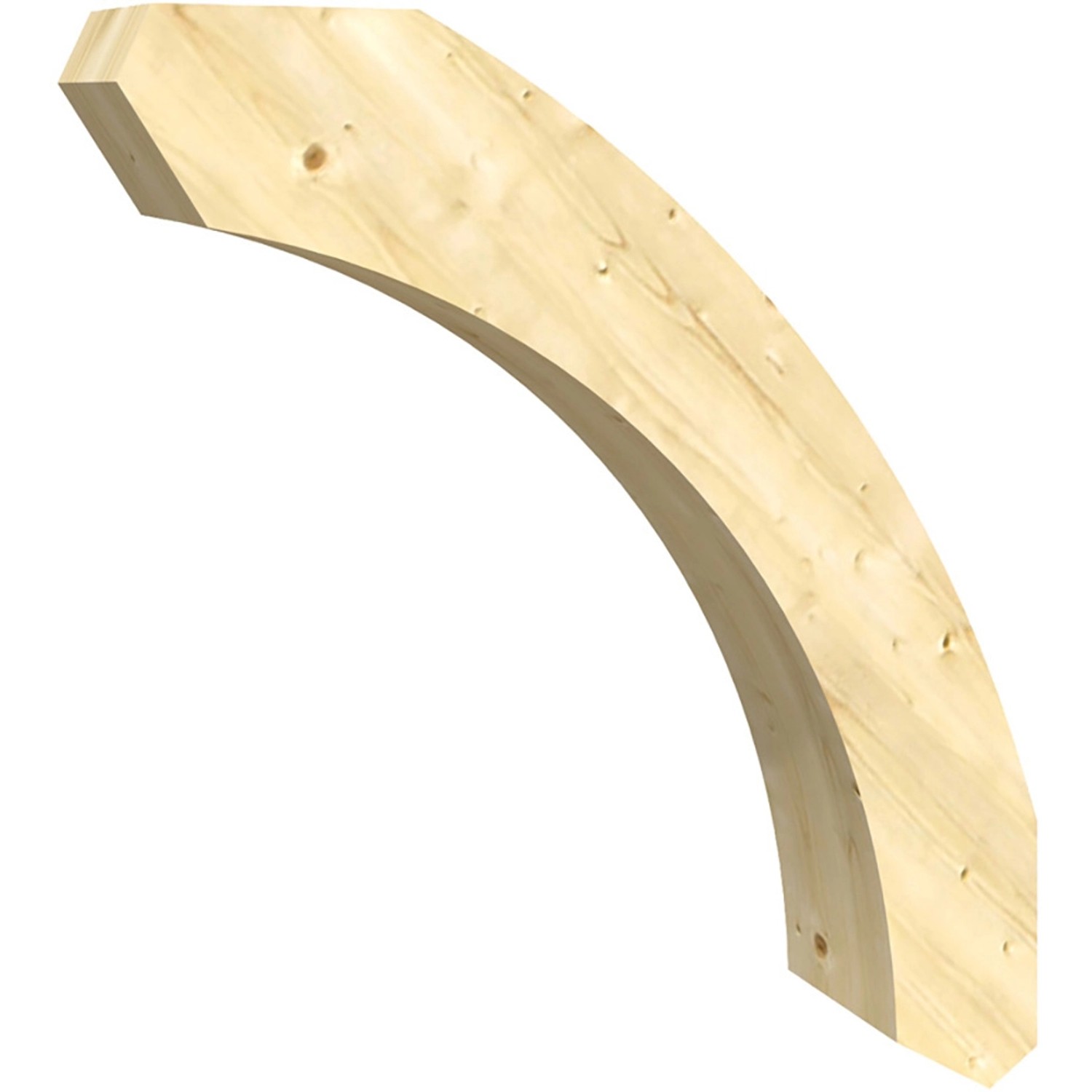 Skan Holz Rundes Kopfband 8 x 5,5 x 75 cm Nussbaum von Skan Holz
