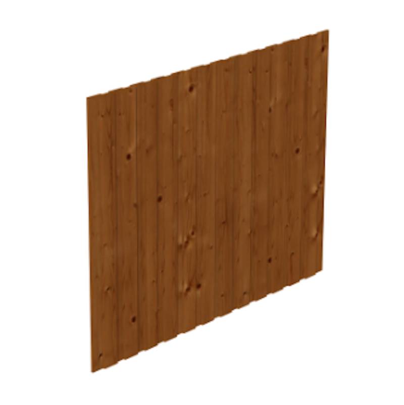 Skan Holz Seitenwand für Leimholz Carports - Deckelschalung - Größe 1, nussbaum von Skan Holz