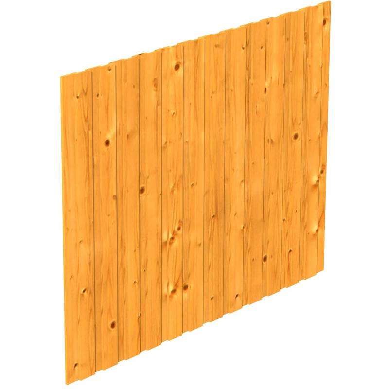 Skan Holz Seitenwand Deckelschalung 230 x 180 cm Fichte Eiche hell von Skan Holz