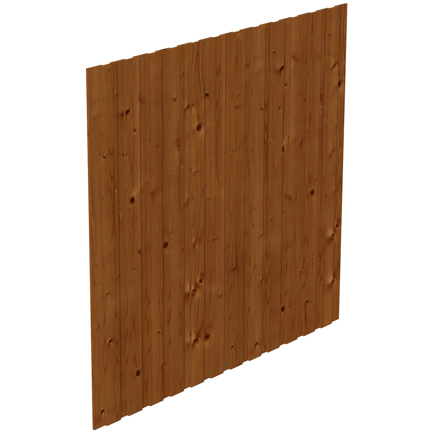 Skan Holz Seitenwand Deckelschalung 230 x 220 cm Fichte Nussbaum von Skan Holz