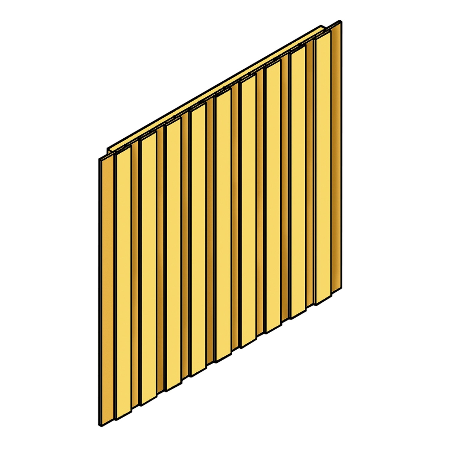 Skan Holz Seitenwand Deckelschalung Leimholz 230 cm x 180 cm von Skan Holz