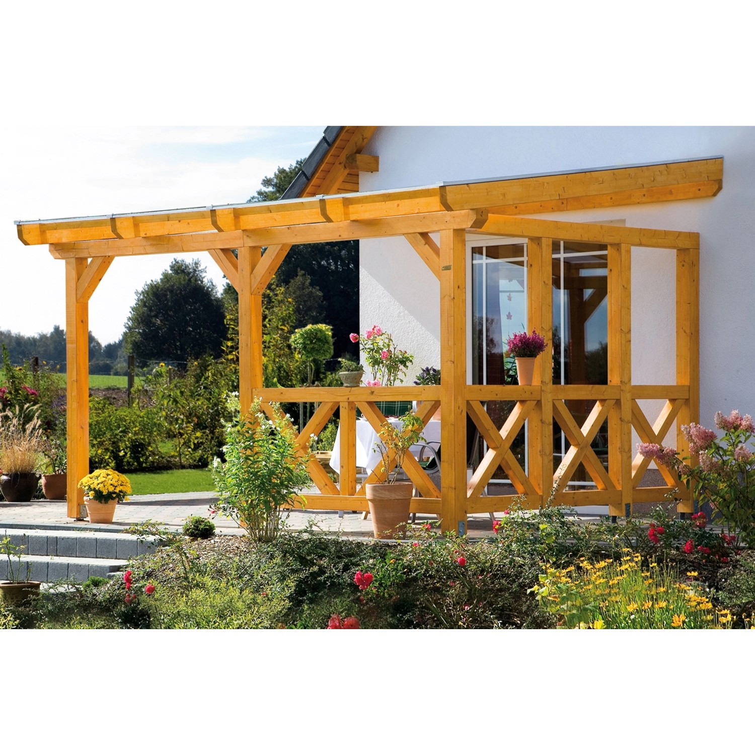 Skan Holz Terrassenüberdachung Andria 434 cm x 300 cm Skan Holz Terrassenüberdachung Andria 434 cm x 300 cm von Skan Holz