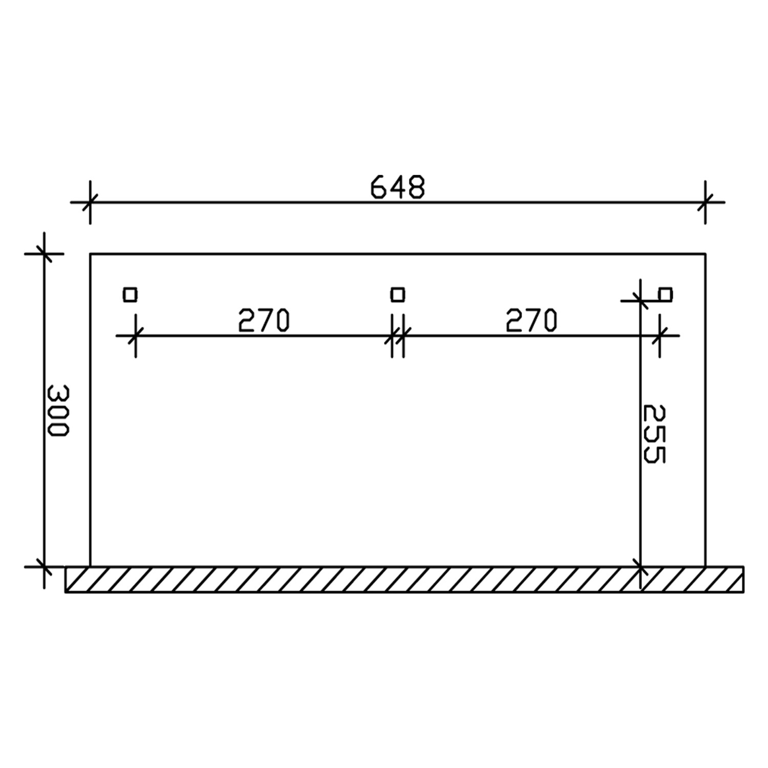 Skan Holz Terrassenüberdachung Andria 648 cm x 300 cm von Skan Holz