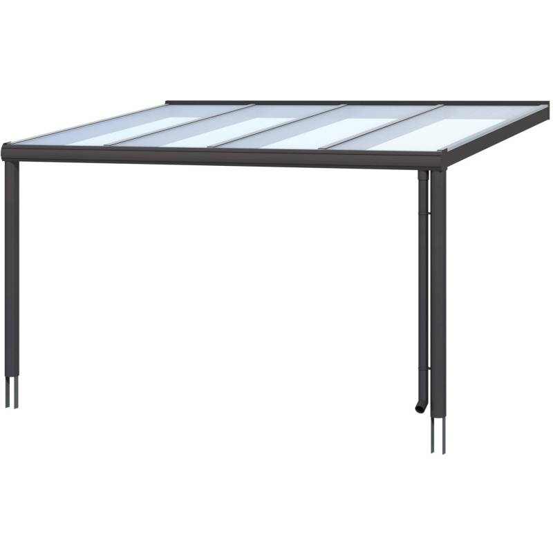 Terrassenüberdachung Genua 434 x 307 cm Aluminium Anthrazit von Skan Holz