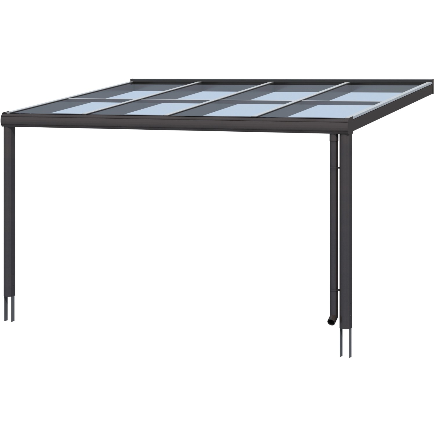 Skan Holz Terrassenüberdachung Modena 434 x 357 cm Aluminium Anthrazit Skan Holz Terrassenüberdachung Modena 434 x 357 cm Aluminium Anthrazit von Skan Holz