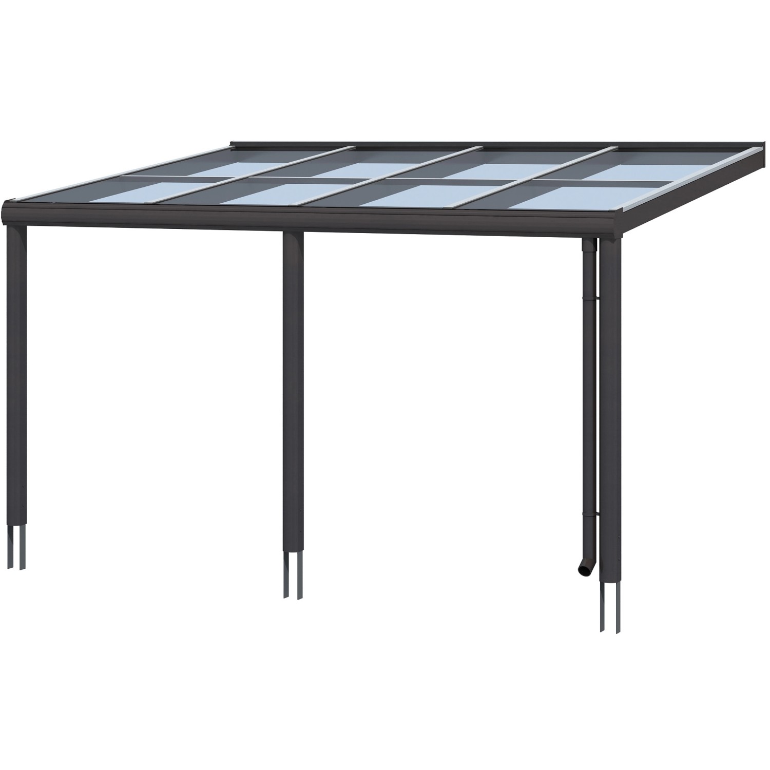 Skan Holz Terrassenüberdachung Monza 434 x 357 cm Aluminium Anthrazit Skan Holz Terrassenüberdachung Monza 434 x 357 cm Aluminium Anthrazit von Skan Holz