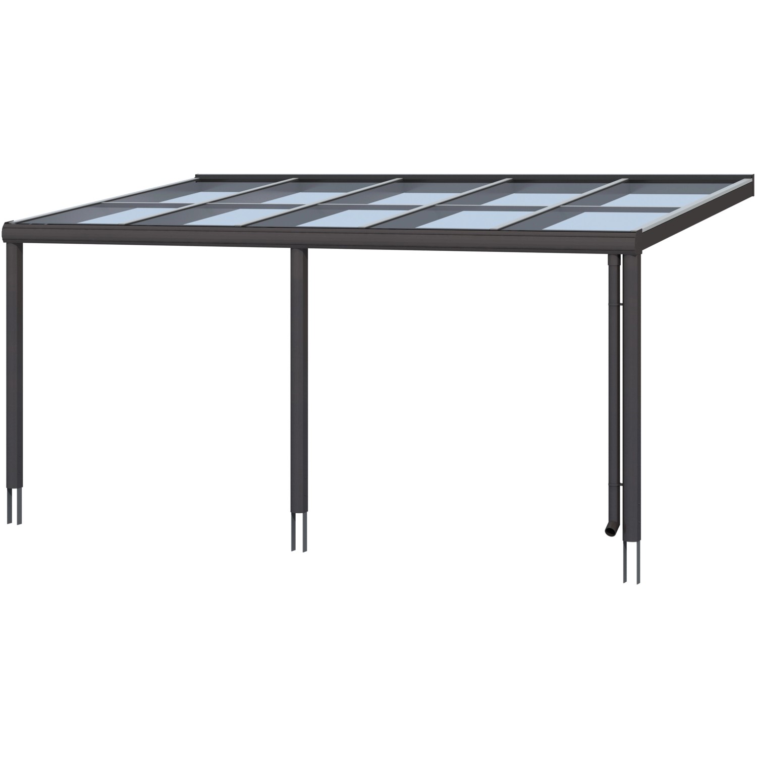 Skan Holz Terrassenüberdachung Monza 541 x 357 cm Aluminium Anthrazit Skan Holz Terrassenüberdachung Monza 541 x 357 cm Aluminium Anthrazit von Skan Holz