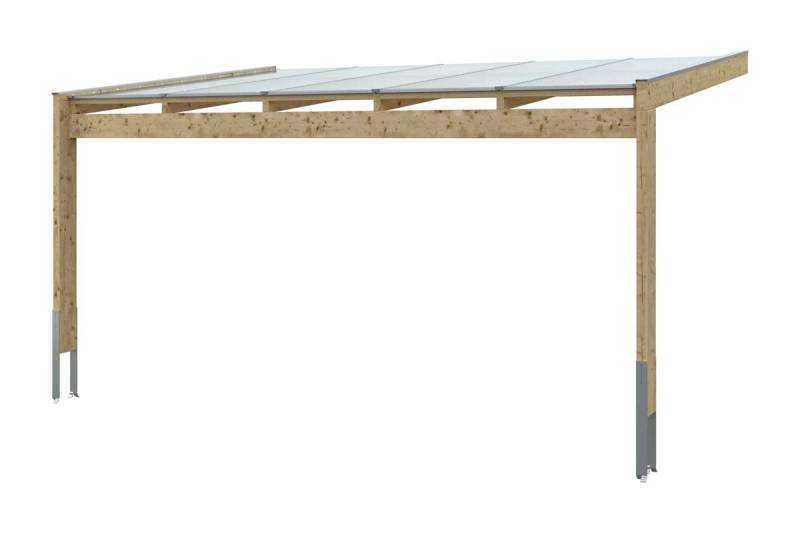 Skan Holz Terrassenüberdachung Novara Breite 557 cm 557 x 359 cm (Gr. 3) eiche hell von Skan Holz