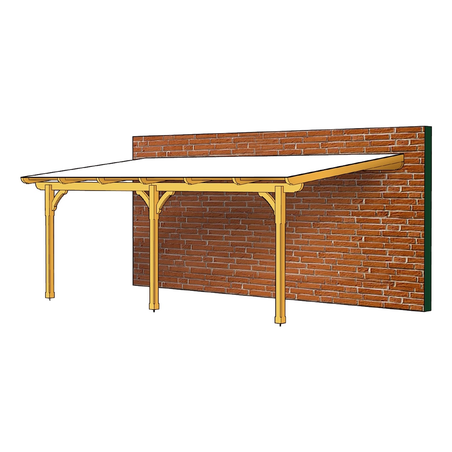 Skan Holz Terrassenüberdachung Rimini 648 cm x 250 cm Skan Holz Terrassenüberdachung Rimini 648 cm x 250 cm von Skan Holz