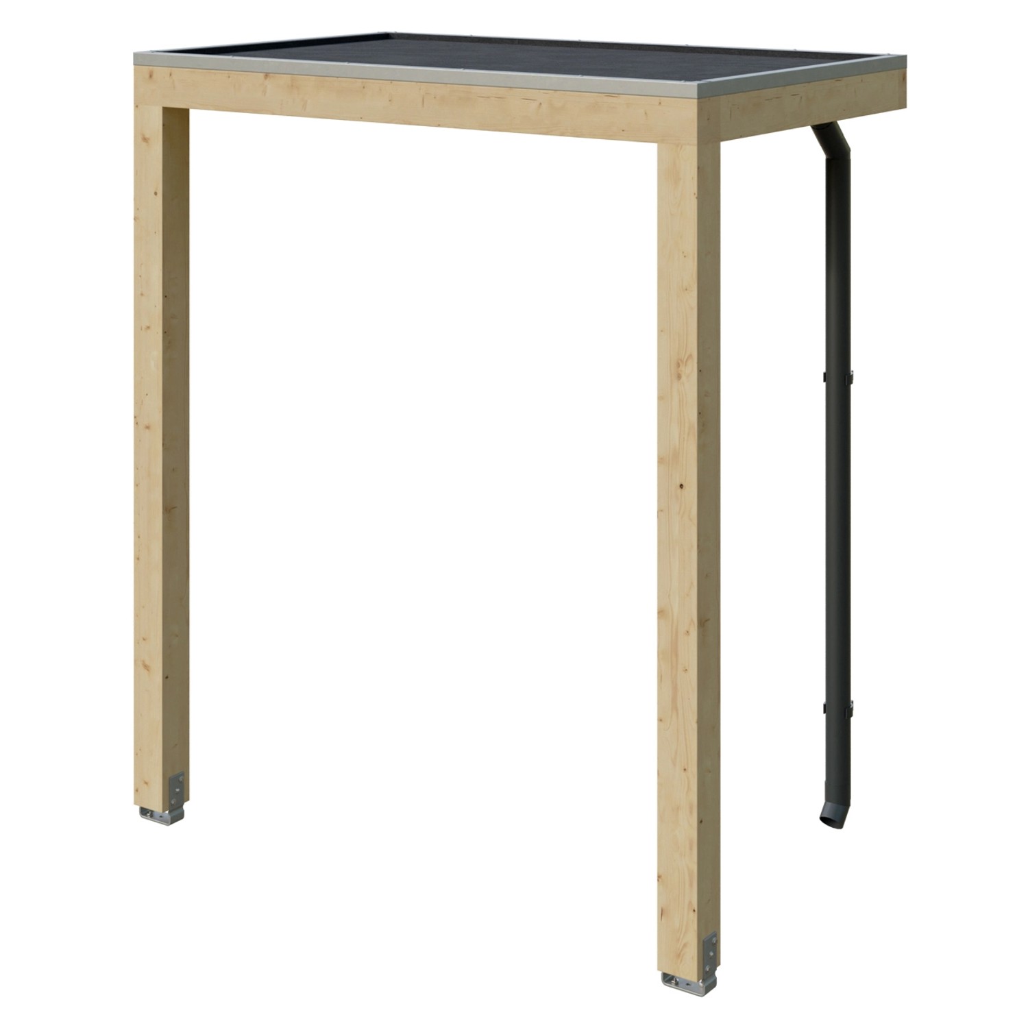 Skan Holz Vordach Fehmarn 200 cm x 125 cm Natur Unbehandelt von Skan Holz