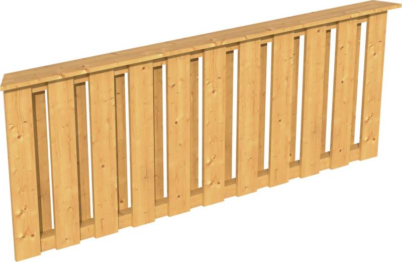 SKAN HOLZ Brüstung Deckelschalung 180 x 84 cm, Douglasie, natur von SkanHolz