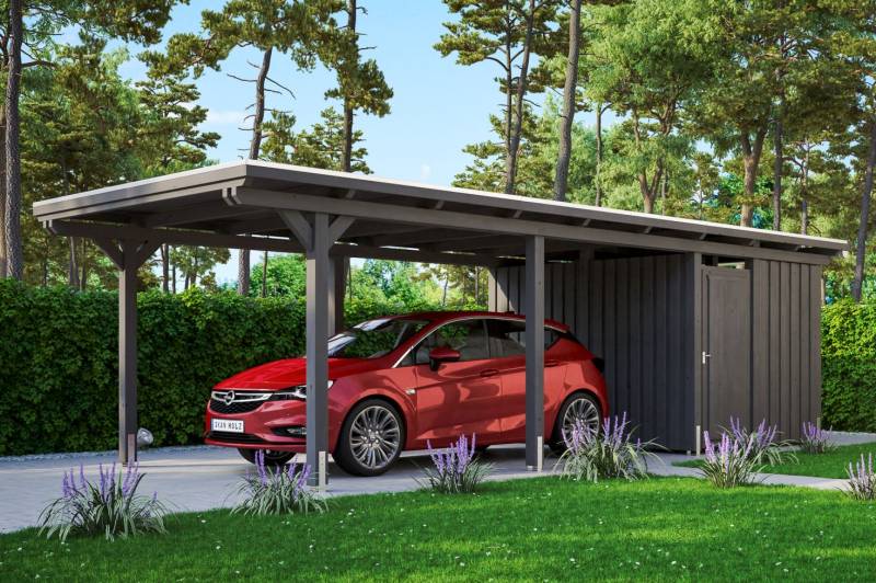 SKAN HOLZ Carport Emsland 354 x 846 cm mit Aluminiumdach, mit Abstellraum SKAN HOLZ Carport Emsland 354 x 846 cm mit Aluminiumdach, mit Abstellraum von SkanHolz