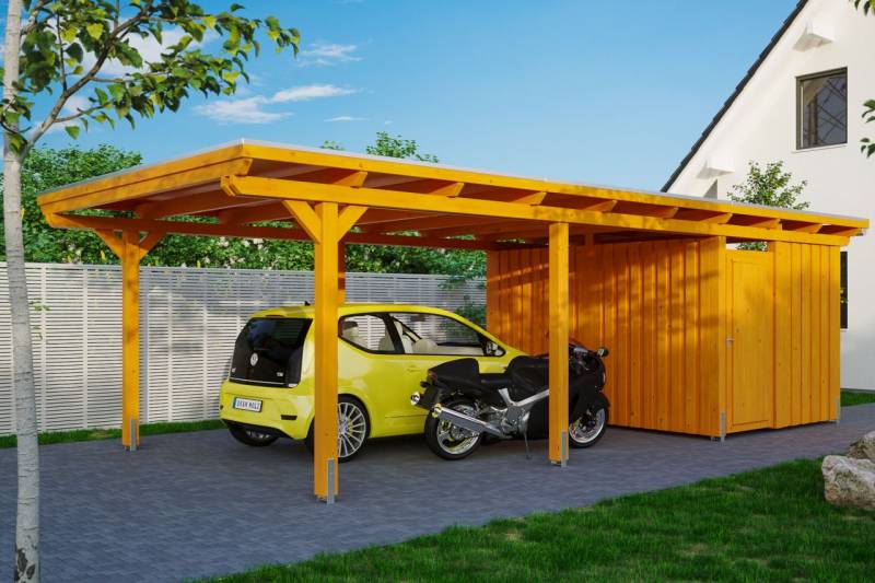 SKAN HOLZ Carport Emsland 404 x 846 cm mit Aluminiumdach mit Abstellraum SKAN HOLZ Carport Emsland 404 x 846 cm mit Aluminiumdach mit Abstellraum von SkanHolz
