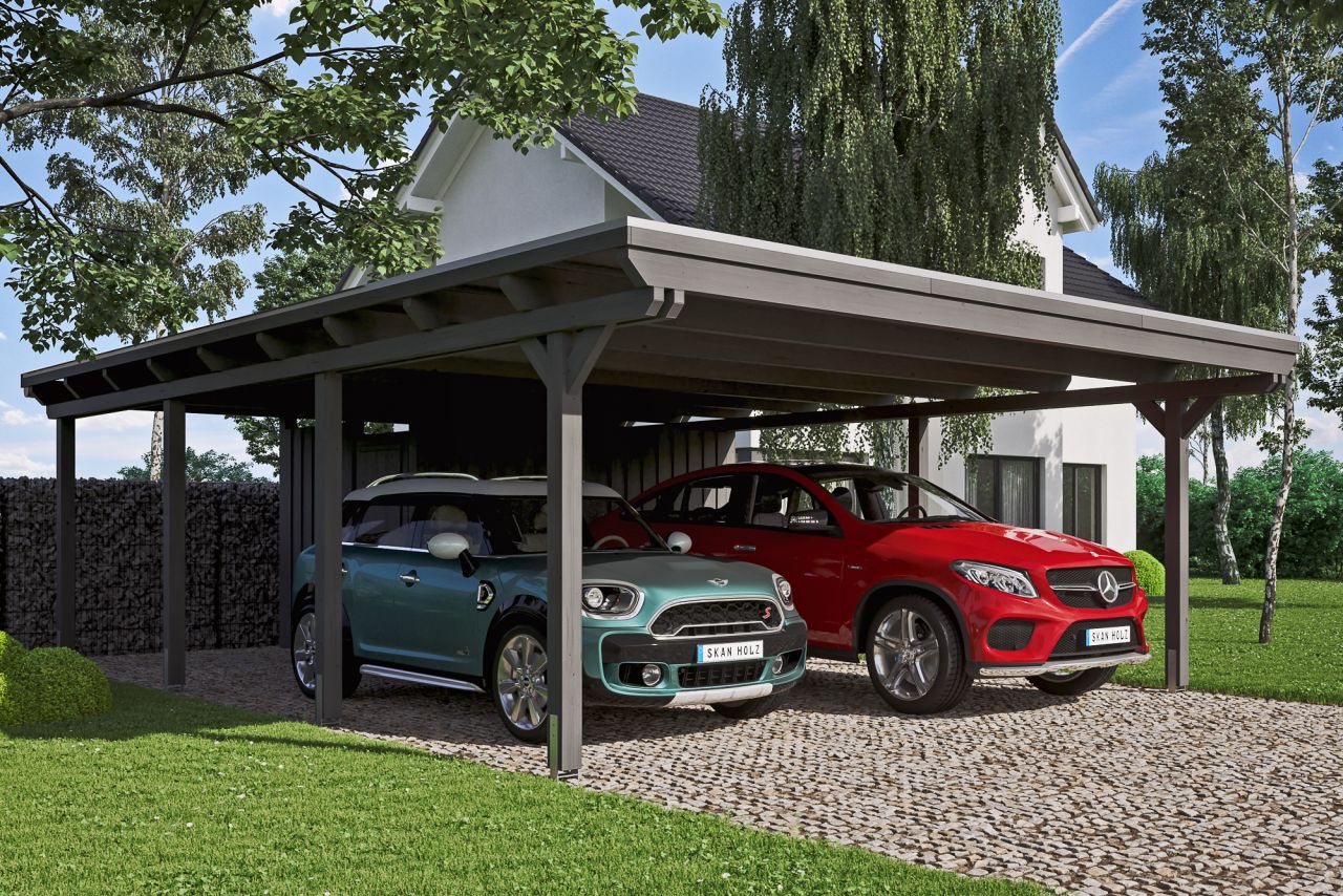 SKAN HOLZ Carport Emsland 613 x 846 cm mit Aluminiumdach, mit Abstellraum SKAN HOLZ Carport Emsland 613 x 846 cm mit Aluminiumdach, mit Abstellraum von SkanHolz