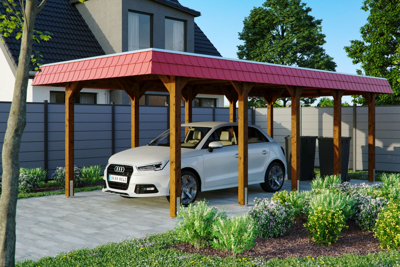SKAN HOLZ Carport Spreewald 345 x 741 cm mit Aluminiumdach SKAN HOLZ Carport Spreewald 345 x 741 cm mit Aluminiumdach von SkanHolz