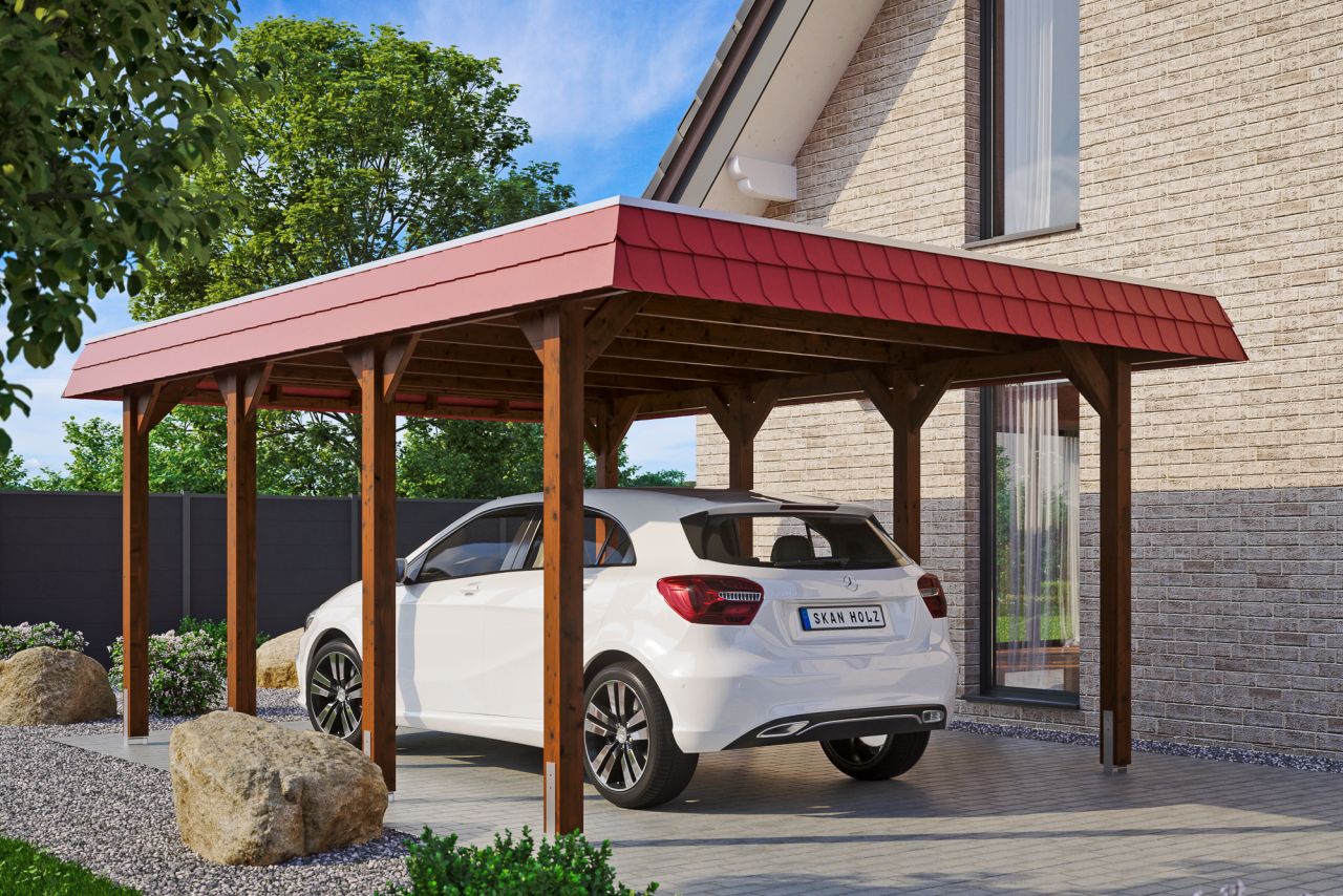SKAN HOLZ Carport Spreewald 396 x 589 cm mit EPDM-Dach SKAN HOLZ Carport Spreewald 396 x 589 cm mit EPDM-Dach von SkanHolz