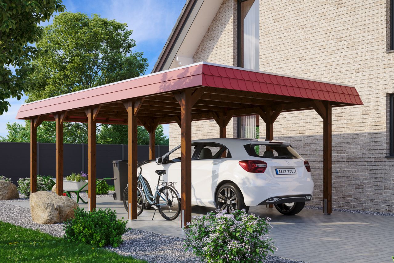 SKAN HOLZ Carport Spreewald 396 x 741 cm mit Aluminiumdach SKAN HOLZ Carport Spreewald 396 x 741 cm mit Aluminiumdach von SkanHolz
