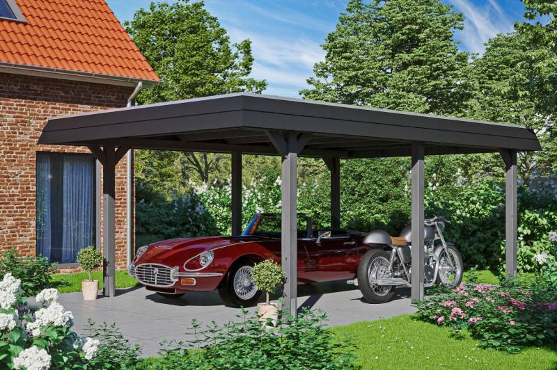SKAN HOLZ Carport Wendland 409 x 628 cm mit EPDM-Dach SKAN HOLZ Carport Wendland 409 x 628 cm mit EPDM-Dach von SkanHolz
