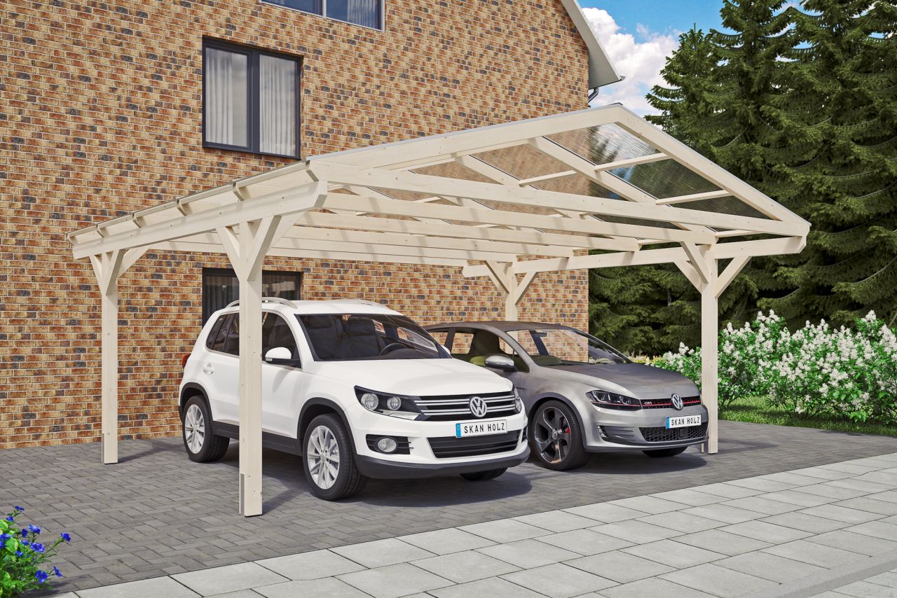 SKAN HOLZ Carport Westerwald 570 x 541 cm, natur von SkanHolz