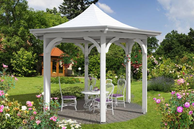 SKAN HOLZ Pavillon Versailles Leimholz, lasiert in Weiß SKAN HOLZ Pavillon Versailles Leimholz, lasiert in Weiß von SkanHolz