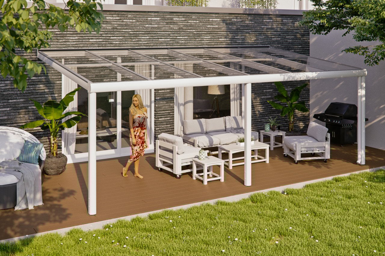 SKAN HOLZ Terrassenüberdachung Monza 648 x 257 cm Aluminium SKAN HOLZ Terrassenüberdachung Monza 648 x 257 cm Aluminium von SkanHolz