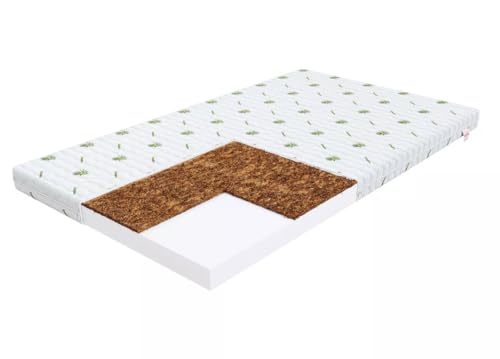 Matratze 70x160 Kinder H2-H3 Kokosnuss - Gattino - Schaumstoff Matratzen 8cm Dicke für Kinderbett - Kindermatratze 70x160 - Schaumstoffmatratze T25 mit Kokosschicht - Bett Matratze von Skandi Hausbett