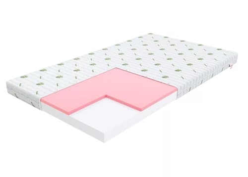 Matratze 90x160 Kinder H2-H3 mit Visco Schaum - Lino - Schaumstoff Matratzen 9cm Dicke für Kinderbett - Gemütlich Kindermatratze - Schaumstoffmatratze T25 mit - Bett Matratze Matratze 90x160 Kinder H2-H3 mit Visco Schaum - Lino - Schaumstoff Matratzen 9cm Dicke für Kinderbett - Gemütlich Kindermatratze - Schaumstoffmatratze T25 mit - Bett Matratze von Skandi Hausbett