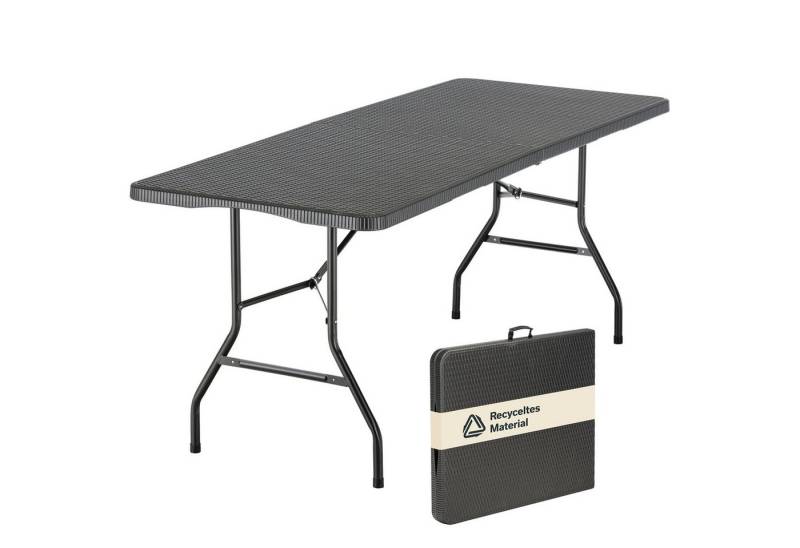 Skandika Campingtisch Gartentisch bis 200 kg belastbar, klappbar, Anti-Rutsch-Füße, wetterfest, recyceltes HDPE-Material, Stahlgestell, pflegeleicht, 1,8m Skandika Campingtisch Gartentisch bis 200 kg belastbar, klappbar, Anti-Rutsch-Füße, wetterfest, recyceltes HDPE-Material, Stahlgestell, pflegeleicht, 1,8m von Skandika