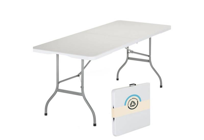 Skandika Campingtisch Gartentisch bis 200 kg belastbar, klappbar, Anti-Rutsch-Füße, wetterfest, recyceltes HDPE-Material, Stahlgestell, pflegeleicht, 1,8m Skandika Campingtisch Gartentisch bis 200 kg belastbar, klappbar, Anti-Rutsch-Füße, wetterfest, recyceltes HDPE-Material, Stahlgestell, pflegeleicht, 1,8m von Skandika