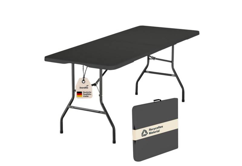 Skandika Campingtisch Gartentisch bis 200 kg belastbar, klappbar, Anti-Rutsch-Füße, wetterfest, recyceltes HDPE-Material, Stahlgestell, pflegeleicht, 1,8m Skandika Campingtisch Gartentisch bis 200 kg belastbar, klappbar, Anti-Rutsch-Füße, wetterfest, recyceltes HDPE-Material, Stahlgestell, pflegeleicht, 1,8m von Skandika