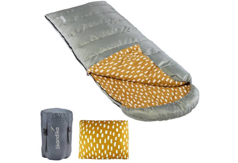 Skandika Deckenschlafsack Dundee + Kopfkissen, 3 Jahreszeiten, bis -20°C - 220x80cm, Koppelbar, Innenfutter aus Baumwolle/Flanell, Kompressionssack, Waschbar Skandika Deckenschlafsack Dundee + Kopfkissen, 3 Jahreszeiten, bis -20°C - 220x80cm, Koppelbar, Innenfutter aus Baumwolle/Flanell, Kompressionssack, Waschbar von Skandika