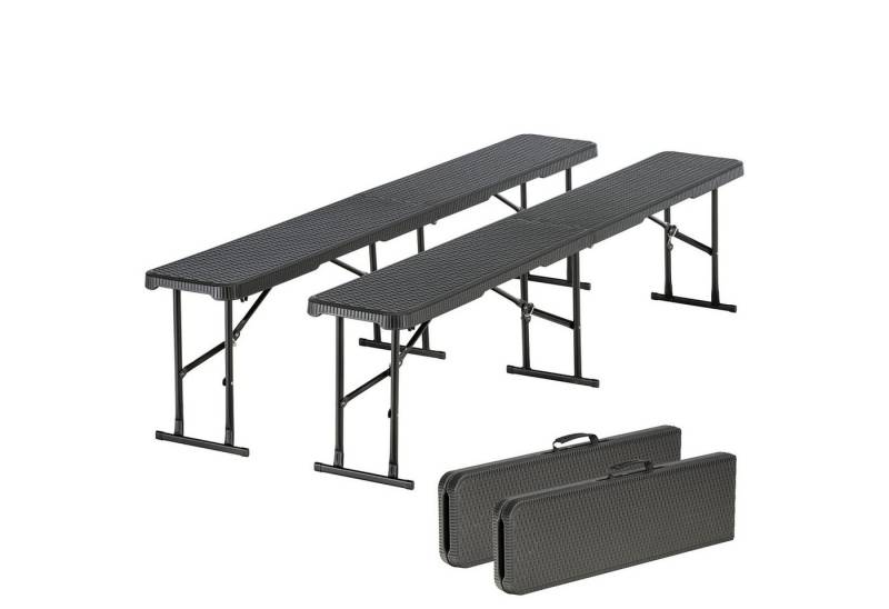Skandika Gartenbank Set 2x klappbare Bänke Masi, bis zu 300 kg Belastbarkeit, recyceltes HDPE-Material, Stahlgestell, Kofferfunktion, Camping Skandika Gartenbank Set 2x klappbare Bänke Masi, bis zu 300 kg Belastbarkeit, recyceltes HDPE-Material, Stahlgestell, Kofferfunktion, Camping von Skandika