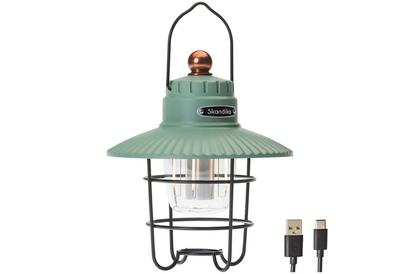 Skandika LED Gartenleuchte Soroya, Campinglampe im Retro-Stil, 500 Lumen, ca. 3 - 10 Stunden, Verstellbare Lichtfarbe, dimmbar, 2000 mAh Akku, Ø 16,5 x 19,00 cm Skandika LED Gartenleuchte Soroya, Campinglampe im Retro-Stil, 500 Lumen, ca. 3 - 10 Stunden, Verstellbare Lichtfarbe, dimmbar, 2000 mAh Akku, Ø 16,5 x 19,00 cm von Skandika