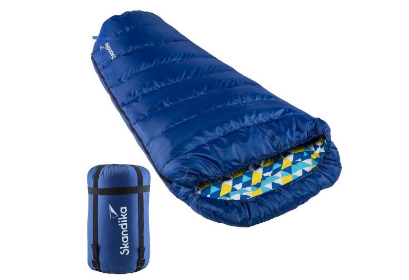 Skandika Mumienschlafsack Vegas Schlafsack XXL, Reißverschluss: Rechts, Doppelschlafsack, 3 Jahreszeiten, bis -12°C von Skandika