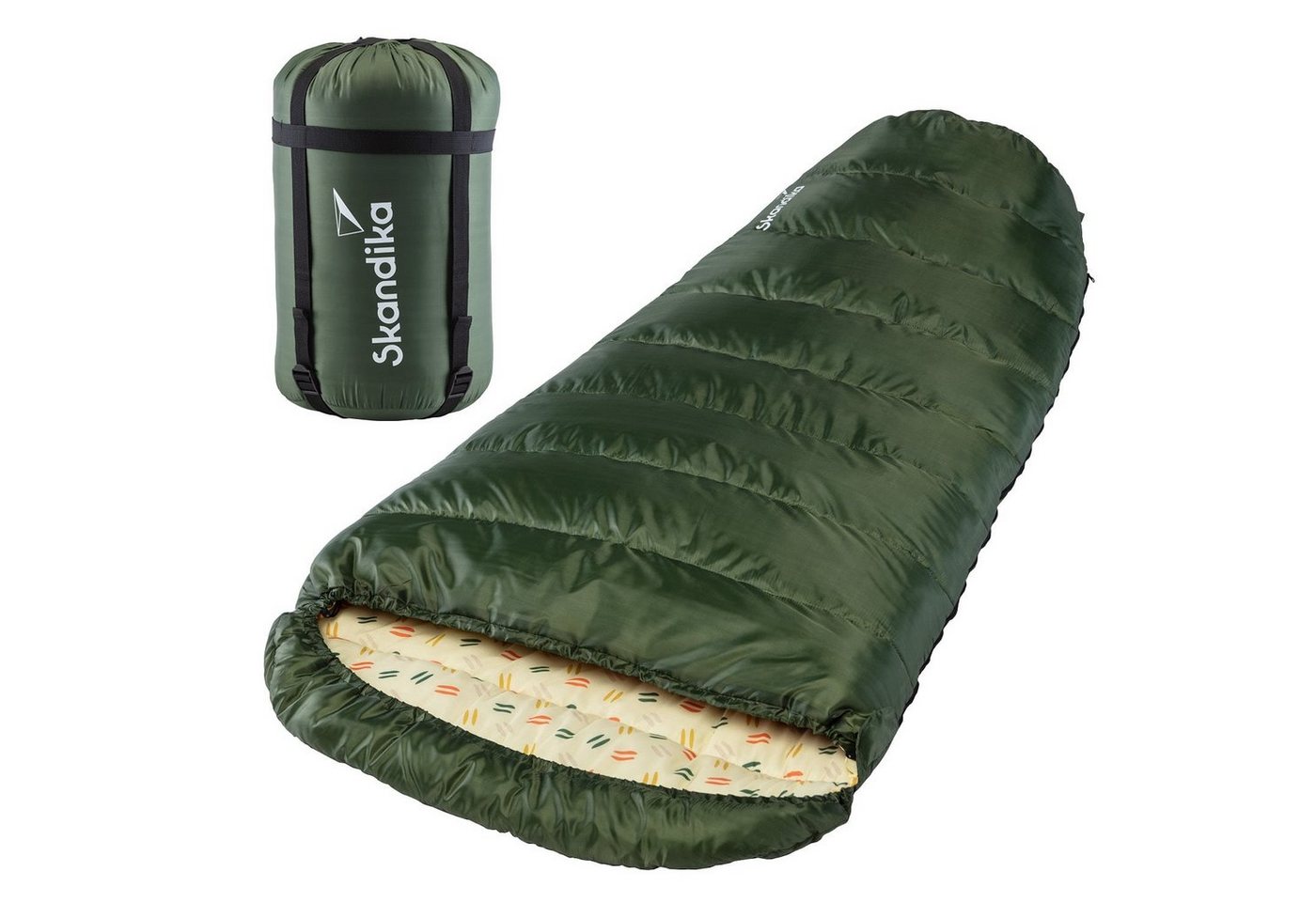 Skandika Mumienschlafsack Vegas Schlafsack XXL für Erwachsene, Camping, koppelbar, breit, groß, Doppelschlafsack, 3 Jahreszeiten, bis -12°C, 220 x 110 cm, Packsack Skandika Mumienschlafsack Vegas Schlafsack XXL für Erwachsene, Camping, koppelbar, breit, groß, Doppelschlafsack, 3 Jahreszeiten, bis -12°C, 220 x 110 cm, Packsack von Skandika