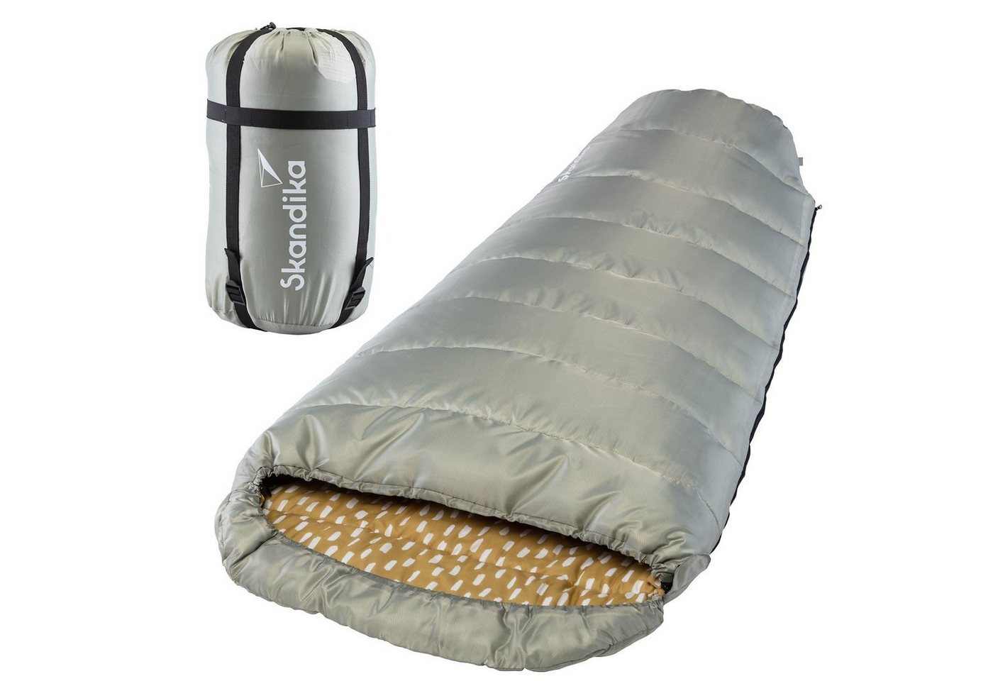 Skandika Mumienschlafsack Vegas Schlafsack XXL für Erwachsene, Camping, koppelbar, breit, groß, Doppelschlafsack, 3 Jahreszeiten, bis -12°C, 220 x 110 cm, Packsack Skandika Mumienschlafsack Vegas Schlafsack XXL für Erwachsene, Camping, koppelbar, breit, groß, Doppelschlafsack, 3 Jahreszeiten, bis -12°C, 220 x 110 cm, Packsack von Skandika