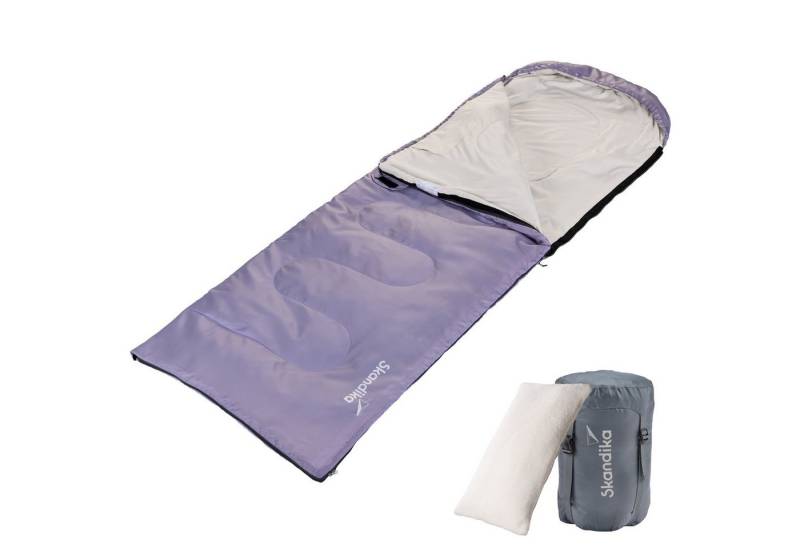 Skandika Schlafsack Rechteckiger Skye, 3 Jahreszeiten, Innentasche mit Klett, mit Kissen, koppelbar, 220 x 75 cm, 250g/m² Mikrofaserfüllung Skandika Schlafsack Rechteckiger Skye, 3 Jahreszeiten, Innentasche mit Klett, mit Kissen, koppelbar, 220 x 75 cm, 250g/m² Mikrofaserfüllung von Skandika