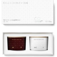 Skandinavisk - Kerzenset Mini, White Christmas (2er-Set) von SKANDINAVISK