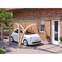 Skanholz Anlehncarport "Eifel" Leimholz, Nordisches Fichtenholz 276 cm natur von Skanholz