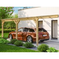 Skanholz Anlehncarport "Vogtland", Leimholz-Nordisches Fichtenholz, 276 cm, natur von Skanholz