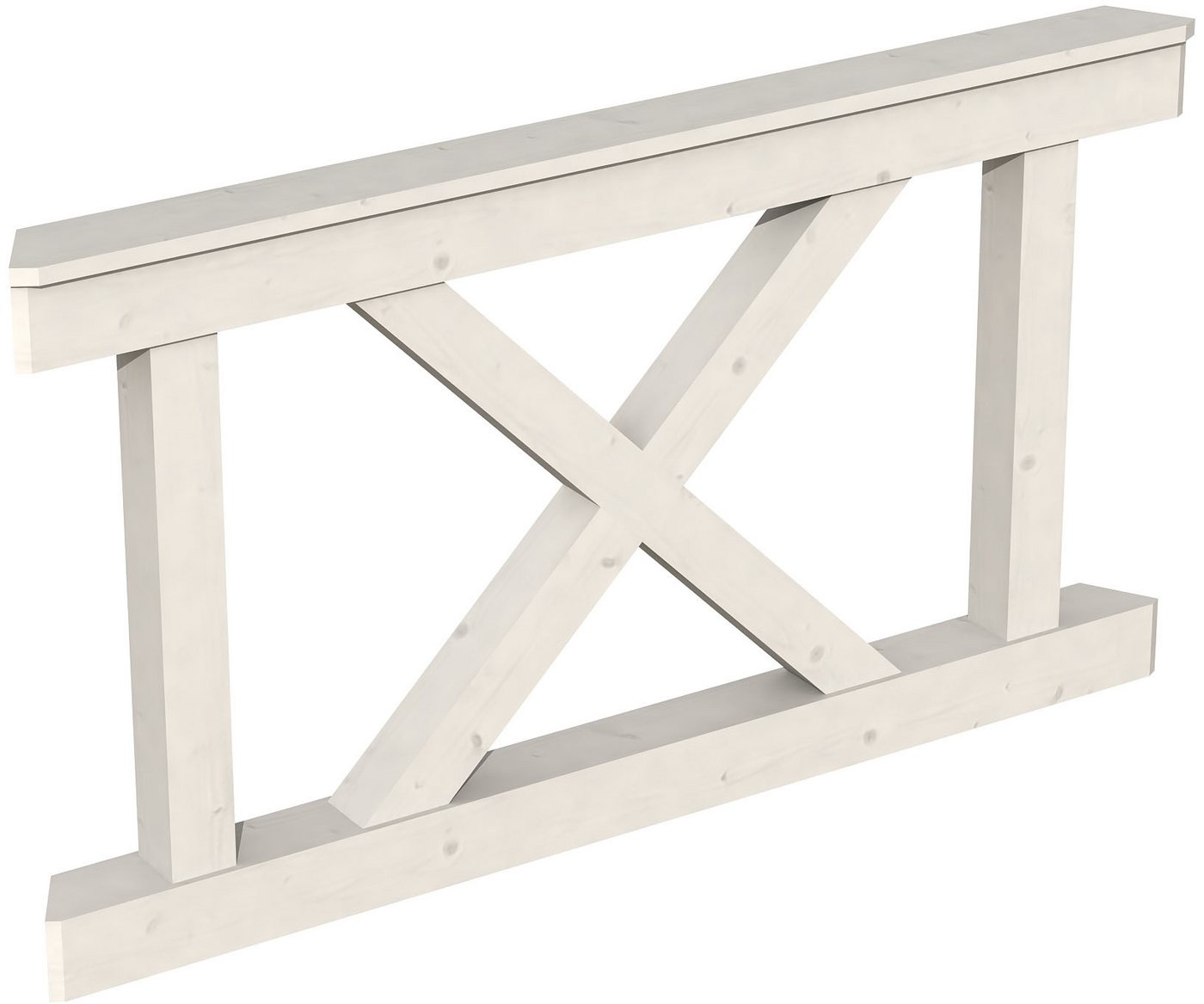Skanholz Brüstungsgeländer Andreaskreuz, 150 cm Länge, 84 cm Höhe Skanholz Brüstungsgeländer Andreaskreuz, 150 cm Länge, 84 cm Höhe von Skanholz