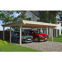 Skanholz Doppelcarport "Emsland", Holz, 550 cm, natur von Skanholz