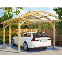 Skanholz Einzelcarport "Franken", Leimholz-Nordisches Fichtenholz, 300 cm, natur von Skanholz