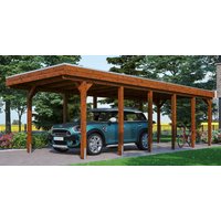 Skanholz Einzelcarport "Friesland" Fichtenholz 270 cm braun von Skanholz