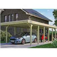 Skanholz Einzelcarport "Friesland", Fichtenholz, 355 cm, grün von Skanholz