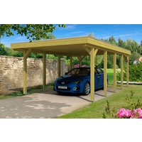 Skanholz Einzelcarport "Friesland", Holz, 355 cm, grün von Skanholz