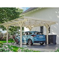 Skanholz Einzelcarport "Odenwald", Leimholz-Nordisches Fichtenholz, 326 cm, natur von Skanholz