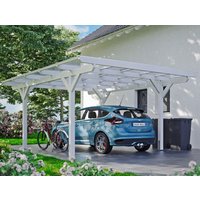 Skanholz Einzelcarport "Odenwald", Leimholz-Nordisches Fichtenholz, 326 cm, weiß von Skanholz